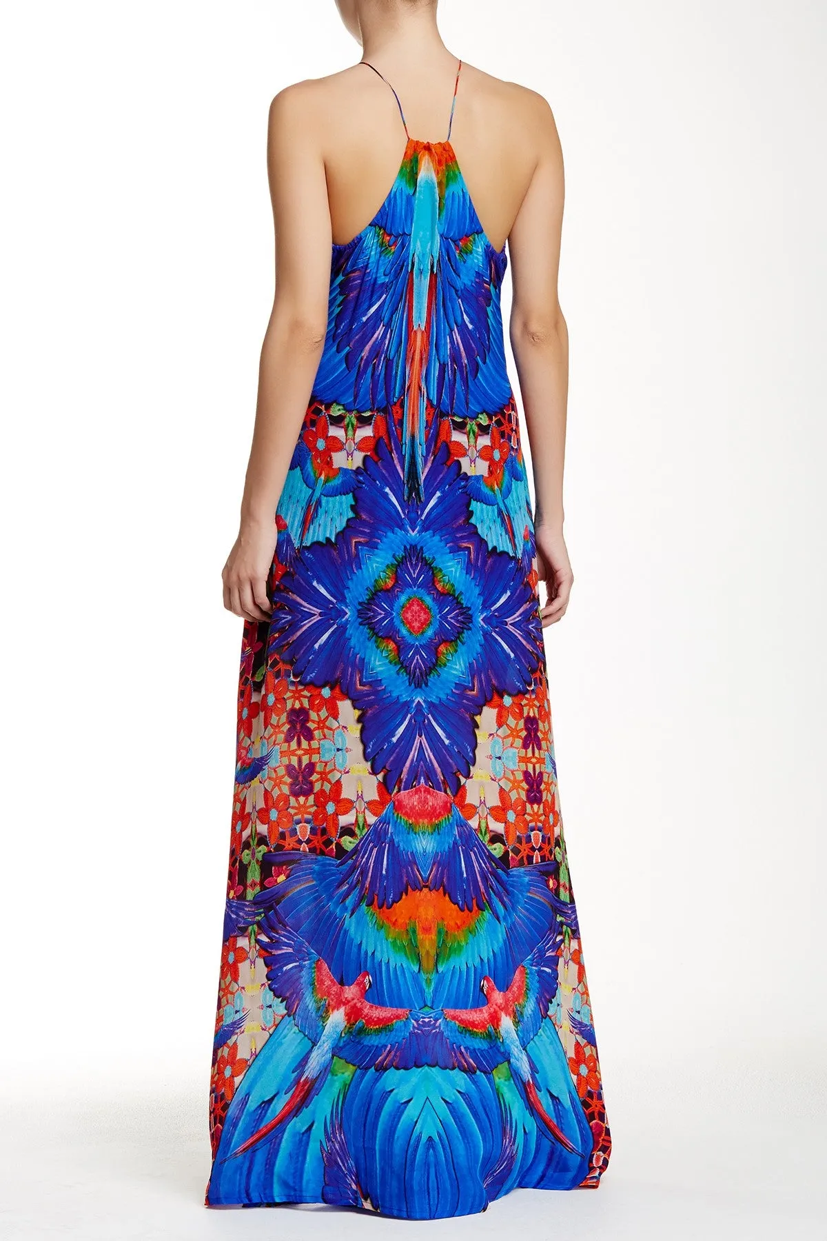 Blue Strappy Dress Maxi