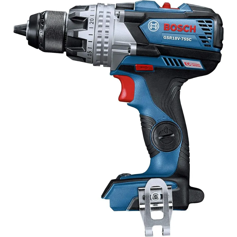 Bosch GSR18V-755CN 18V EC Brushless Connected-Ready Brute Tough 1/2 In. Drill/Driver (Bare Tool)