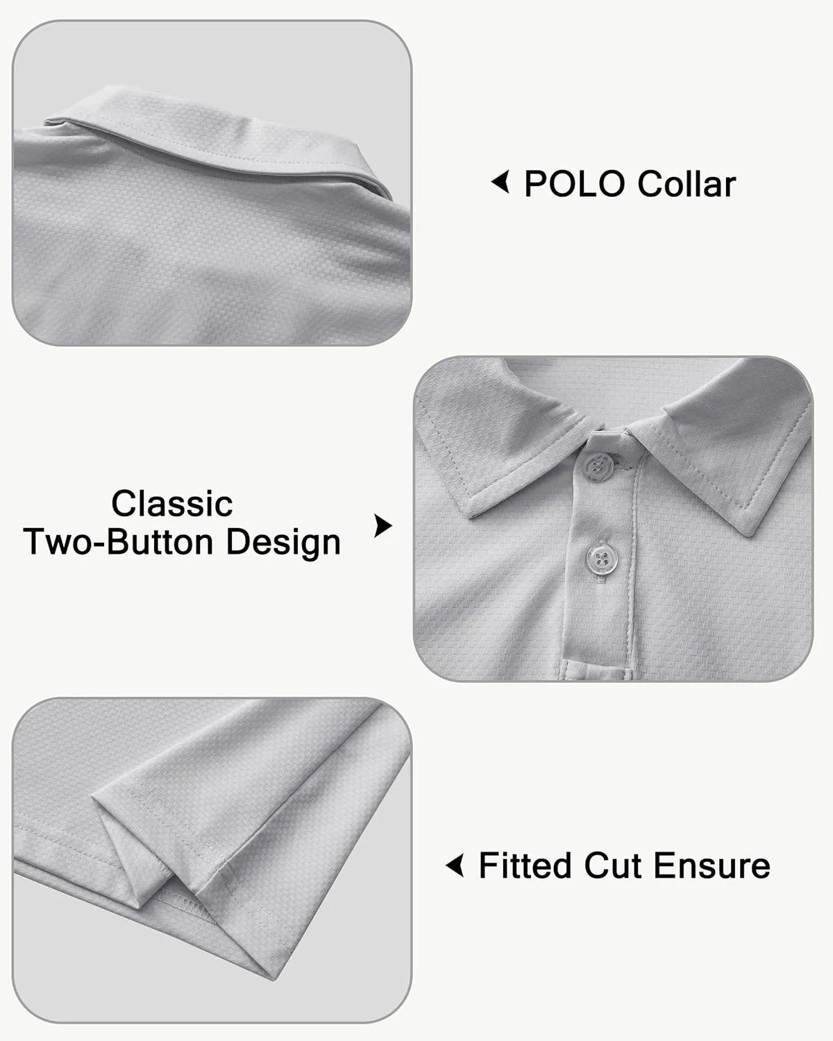 Boys' Performance Polo Shirt - Golf Grid Short Sleeve Collar Shirts Youth Stretch Quick Dry Lightweight Athletic UPF50 