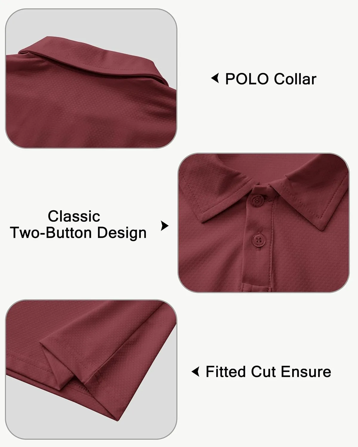 Boys' Performance Polo Shirt - Golf Grid Short Sleeve Collar Shirts Youth Stretch Quick Dry Lightweight Athletic UPF50 