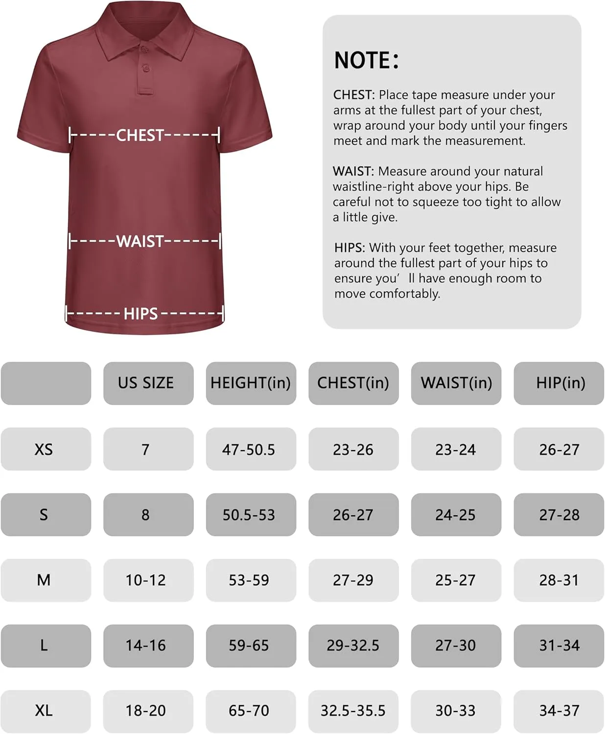 Boys' Performance Polo Shirt - Golf Grid Short Sleeve Collar Shirts Youth Stretch Quick Dry Lightweight Athletic UPF50 