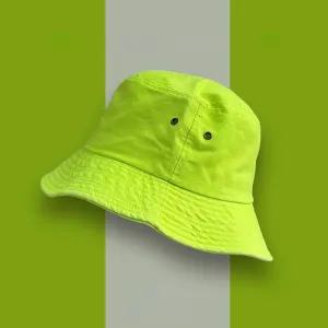 Bright Neon Color Summer Bucket Hats for Men and Women