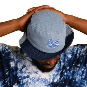 Bucket Hat Denim " BE CHANGE " PEACE GANG