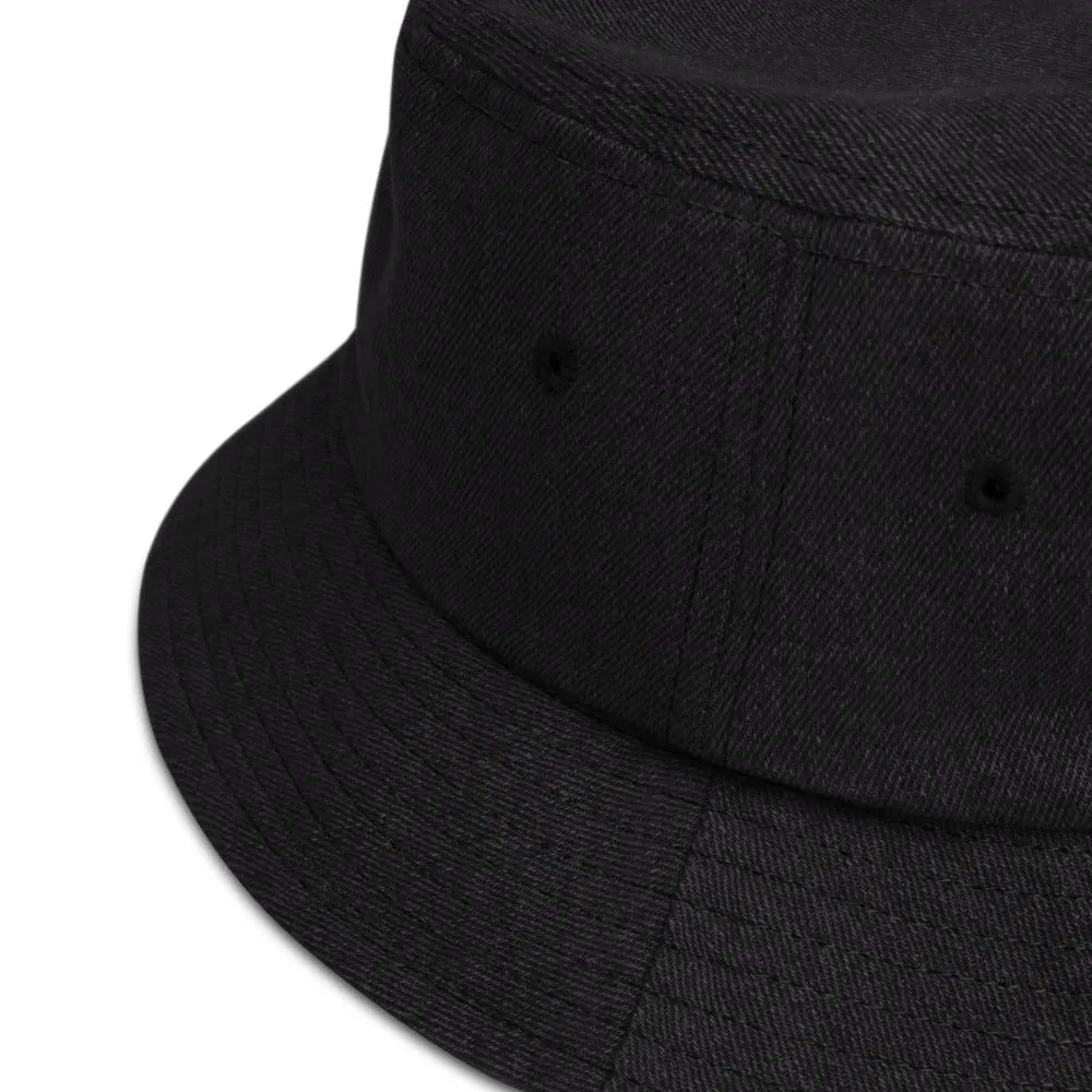 Bucket Hat Denim " BE CHANGE " PEACE GANG