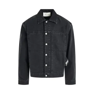 Buckle Denim Jacket in Washed Black