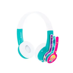 BUDDYPHONES Explore Non-Foldable Headphones with Mic Green