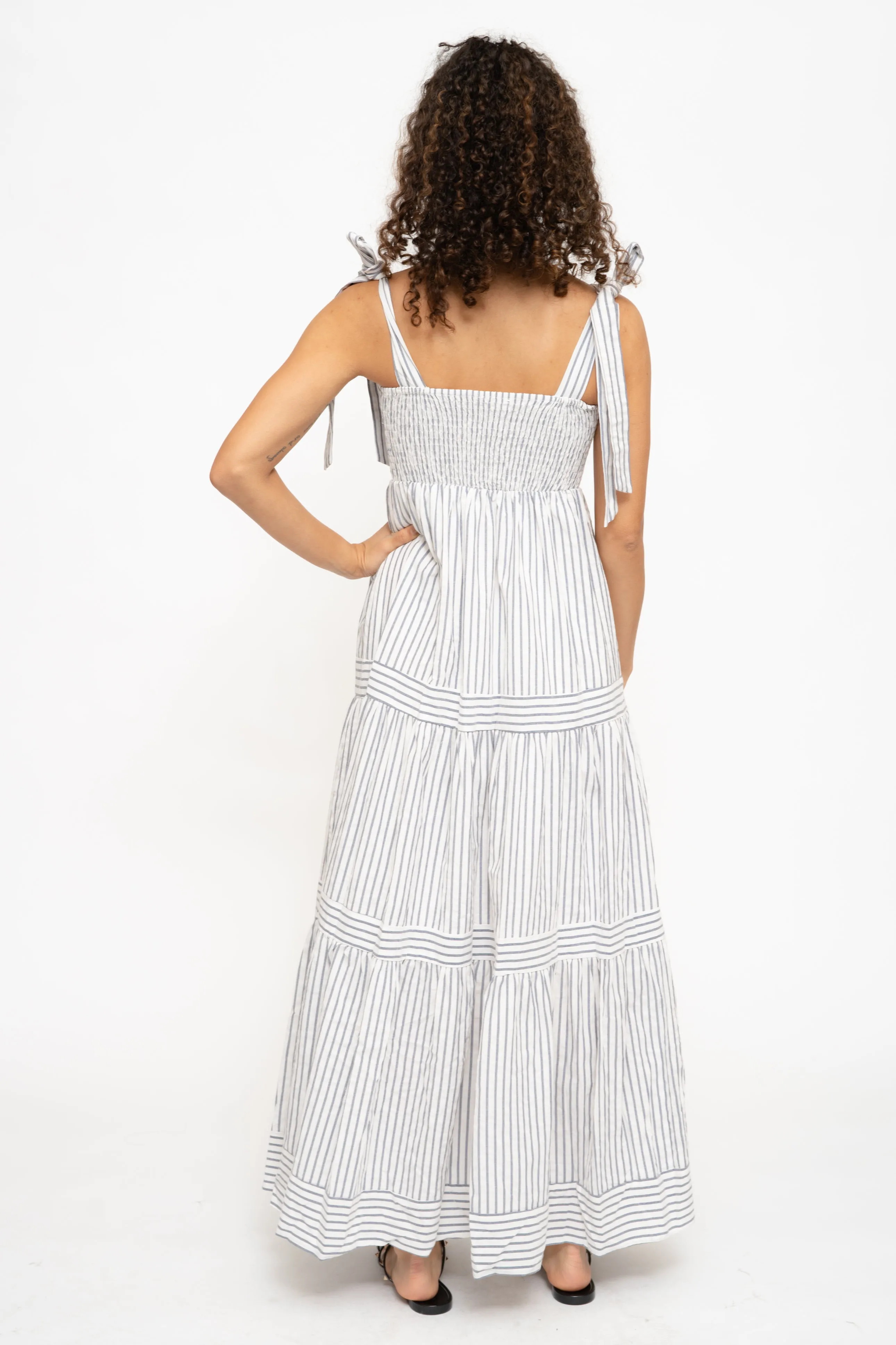 CAPRI NAVY STRIPE DRESS