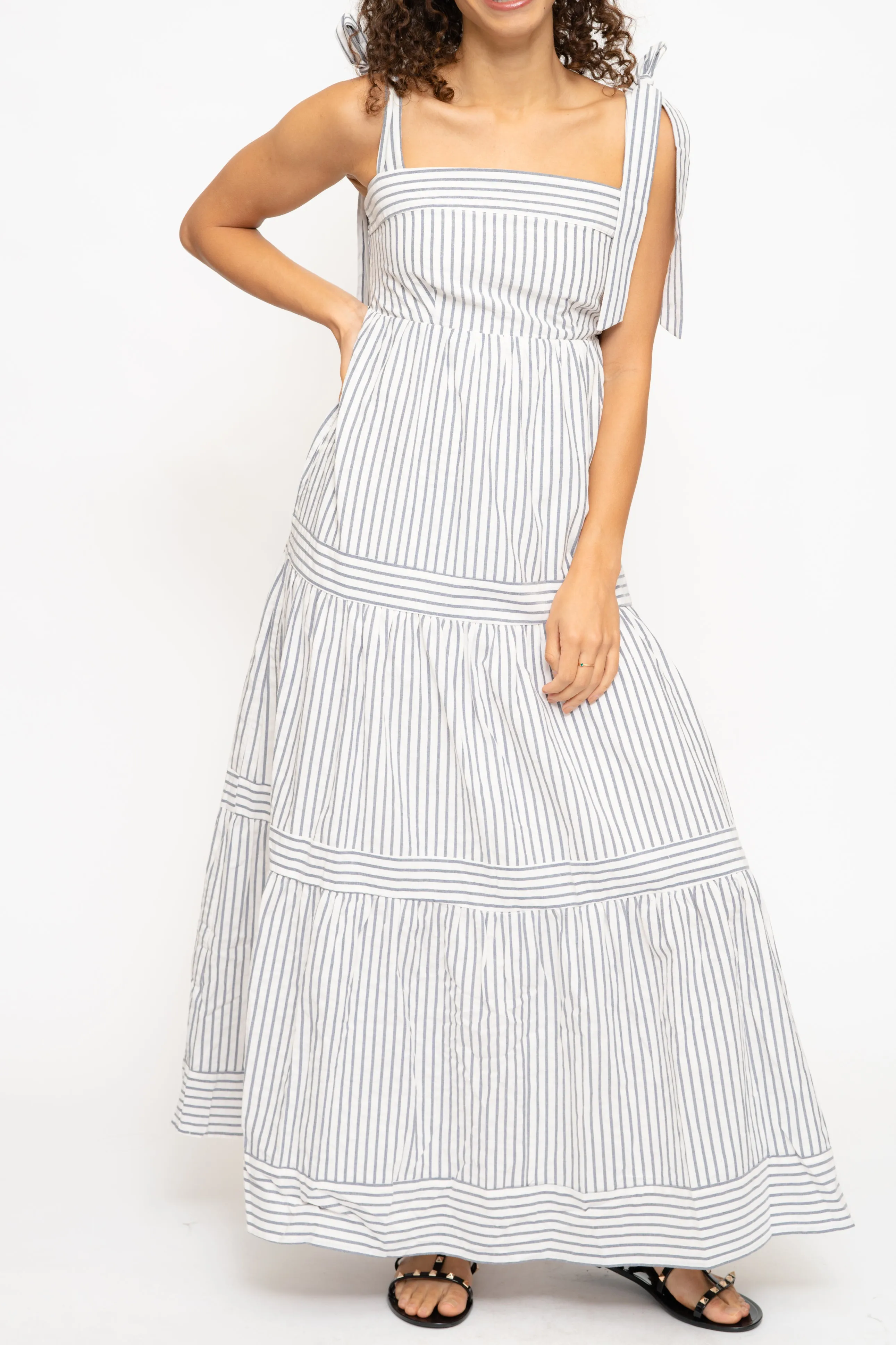CAPRI NAVY STRIPE DRESS