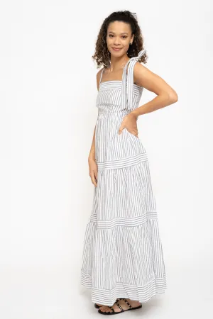 CAPRI NAVY STRIPE DRESS