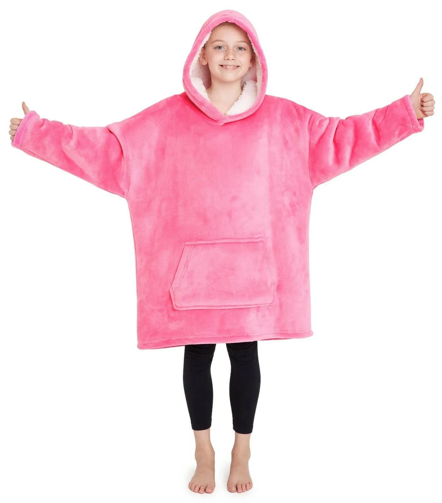 CityComfort Girls Oversized Blanket Hoodie Kids Fleece Fluffy Hoodies