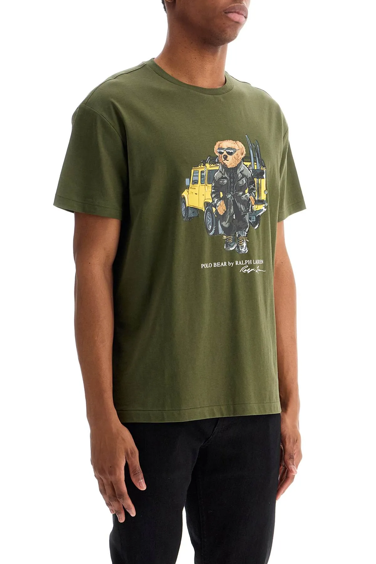 classic fit polo bear t-shirt 710854497042 CR24 NEW OLIVE DEFENDER BEAR