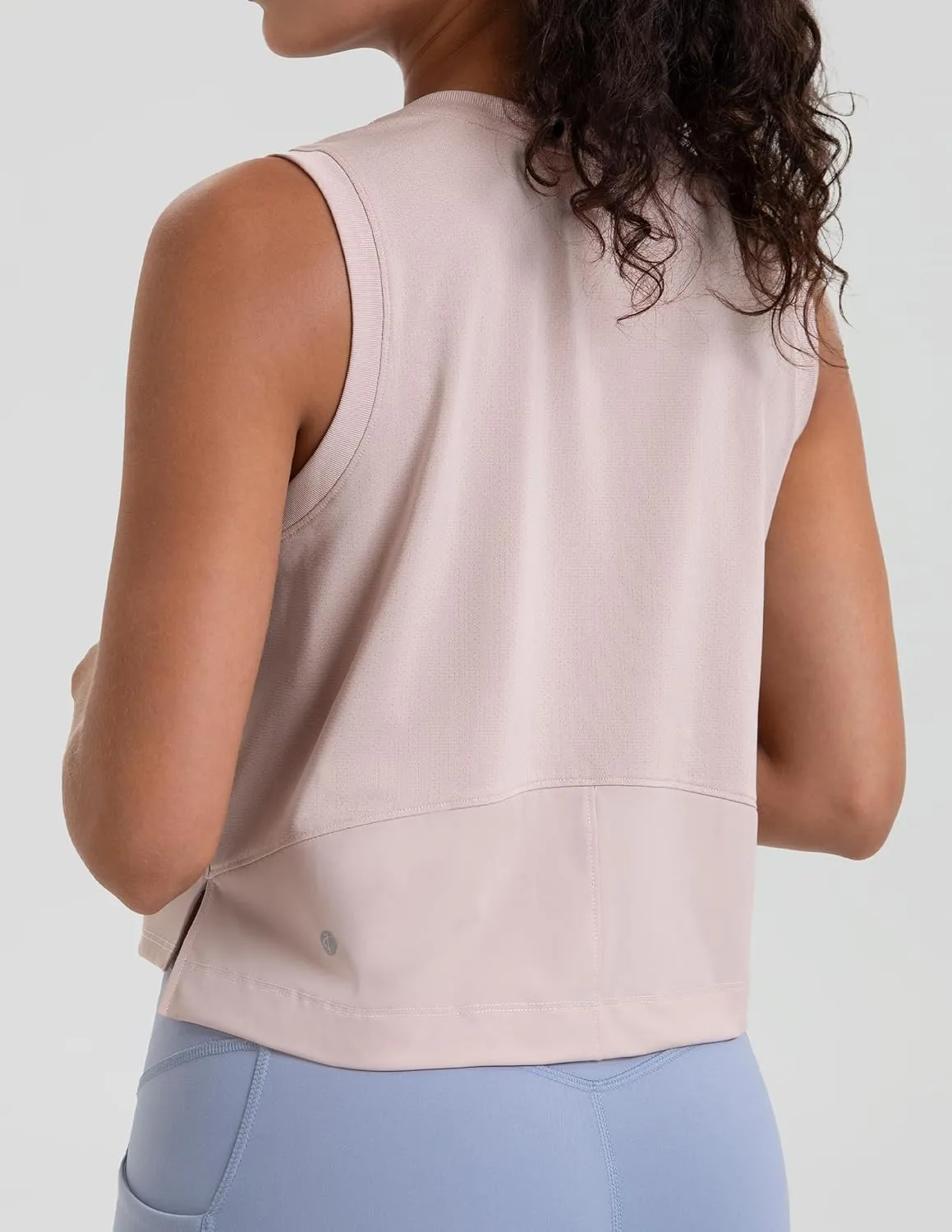 Colorfulkoala Women's Breezy Mesh Back Muscle Tank Loose Fit Workout Tops