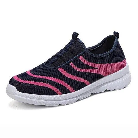 Comfy Flat Heel Slip-On Sneakers Plus Size Shoes