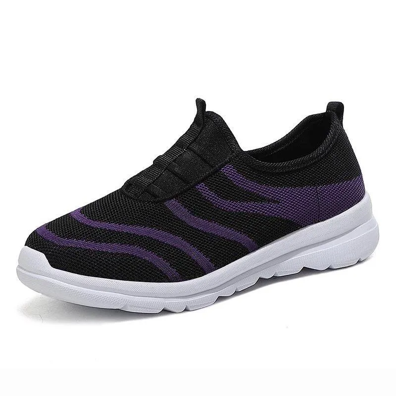 Comfy Flat Heel Slip-On Sneakers Plus Size Shoes