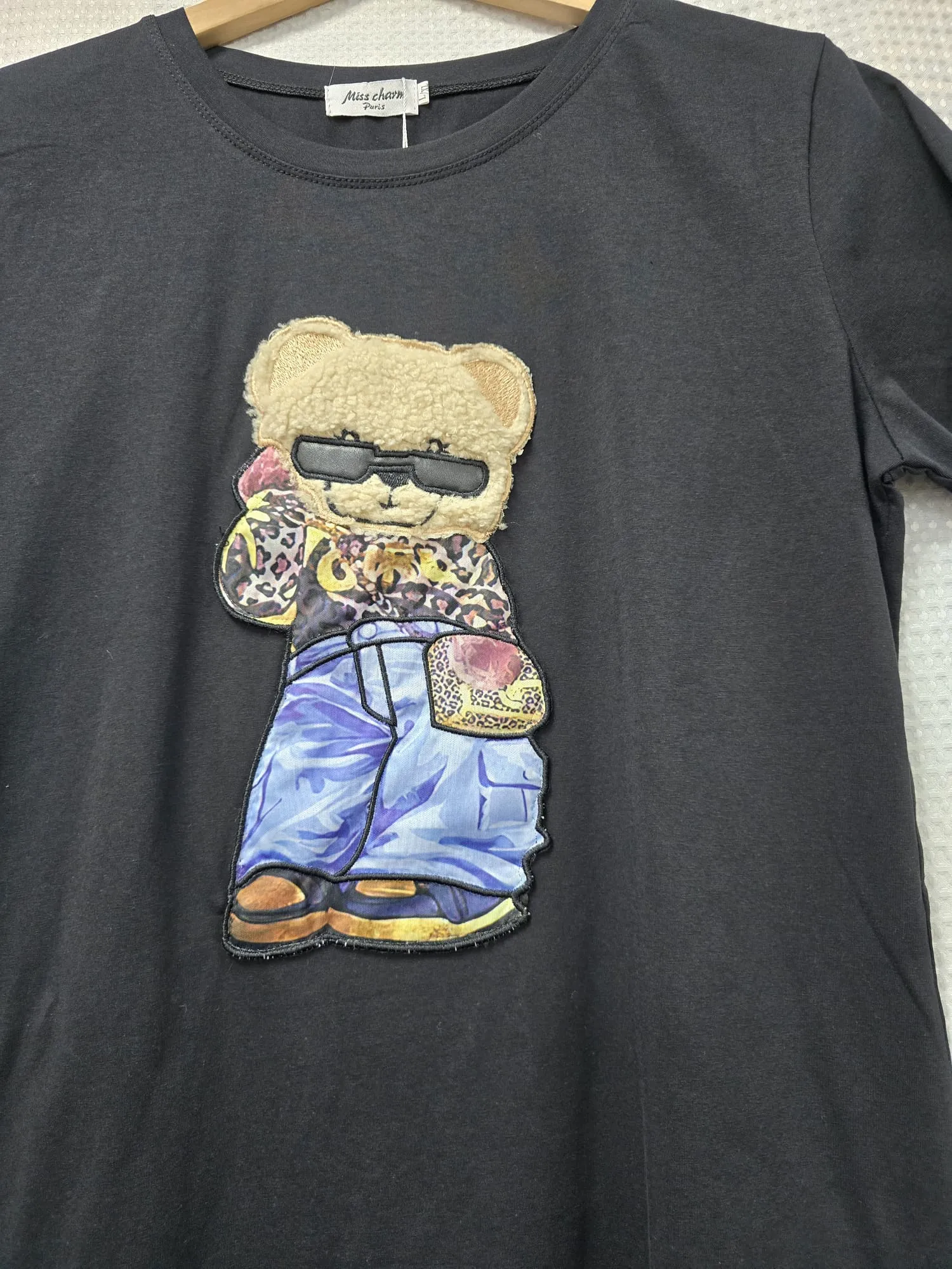 Cool Teddy Embellished Cotton T-shirt (2p.pack)