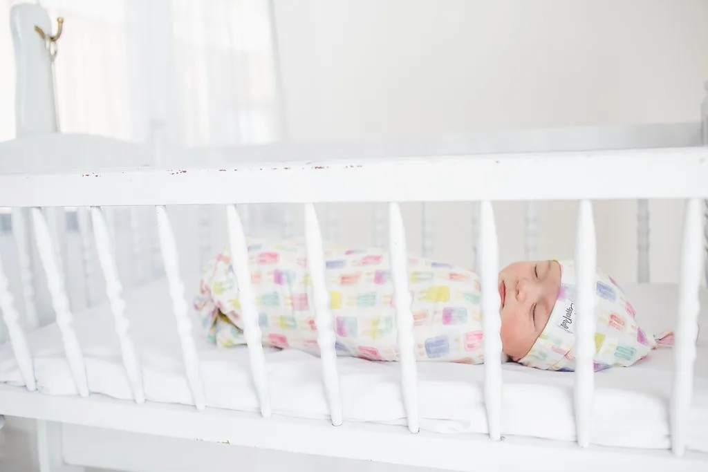 Copper Pearl Newborn Top Knot Hat - Summer