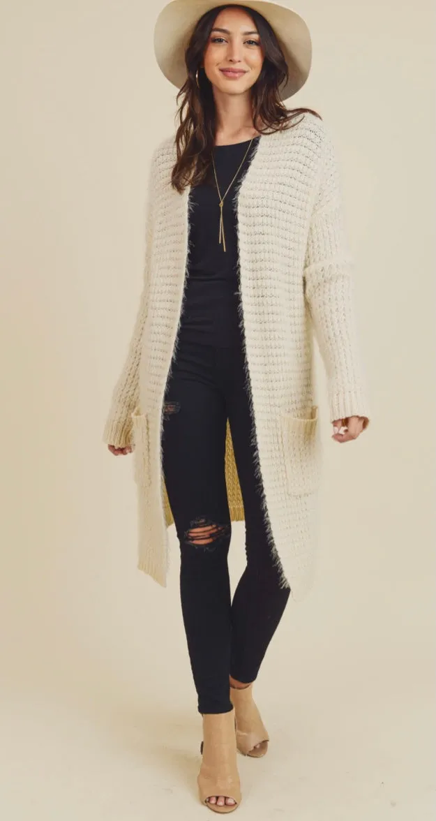 Cozy Creme Cardigan