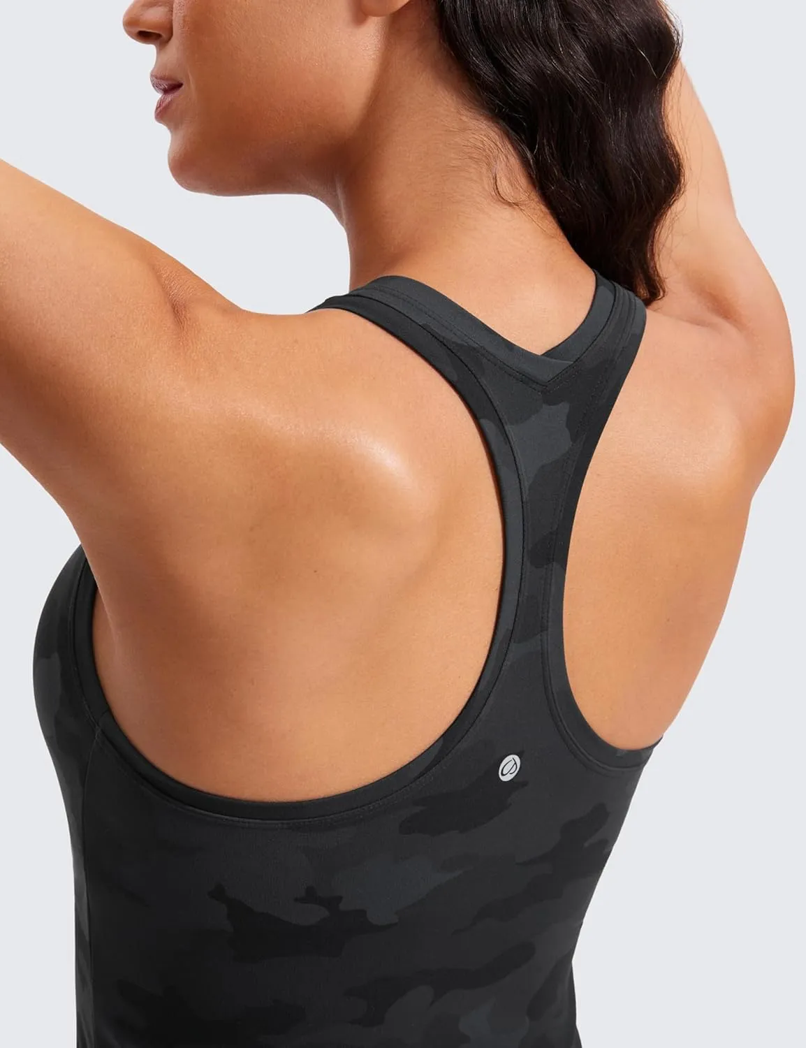 CRZ YOGA Butterluxe Racerback Workout Tank Tops for Women Tight Sleeveless Camisole Gym Athletic Yoga Shirts