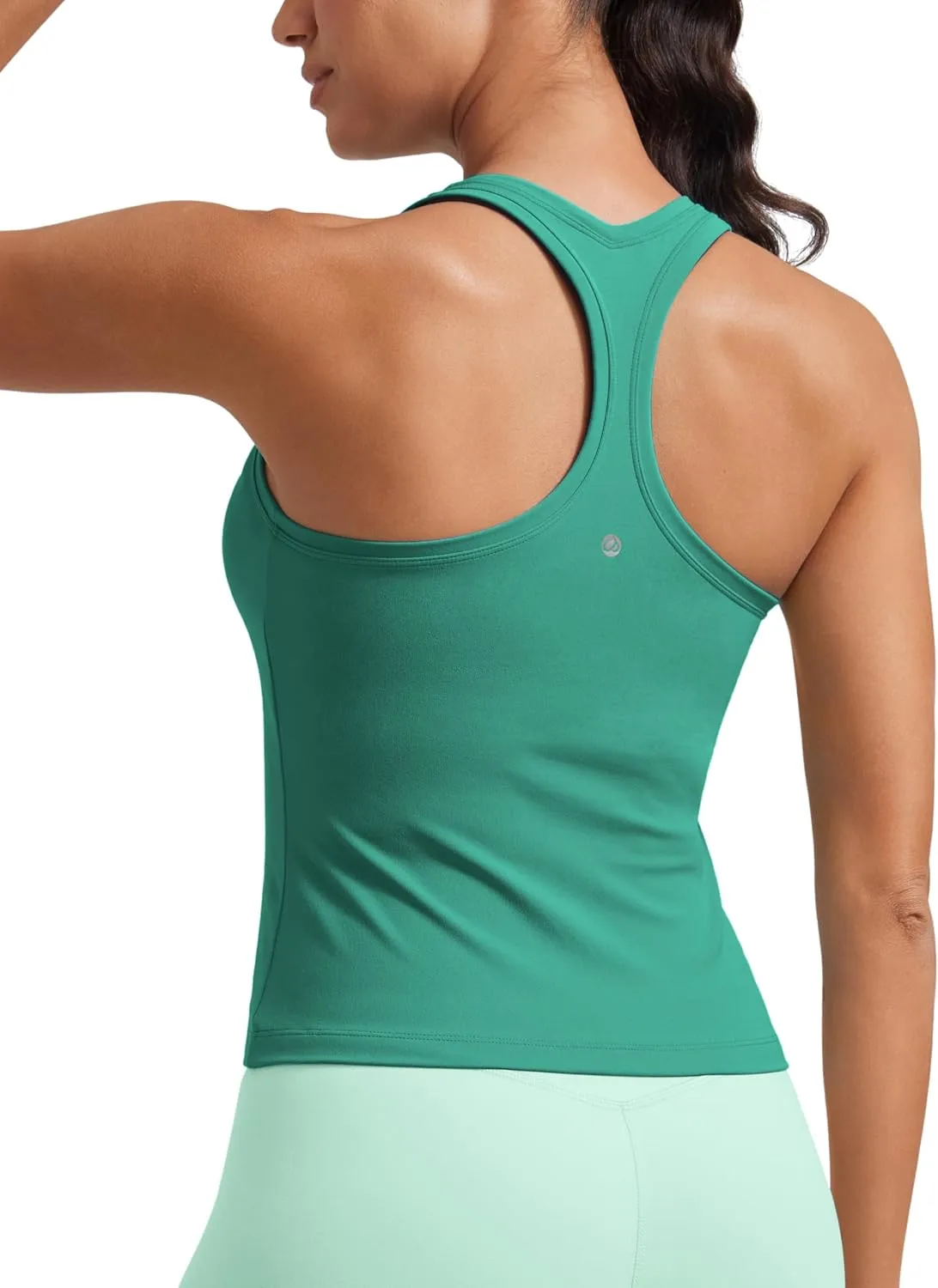 CRZ YOGA Butterluxe Racerback Workout Tank Tops for Women Tight Sleeveless Camisole Gym Athletic Yoga Shirts