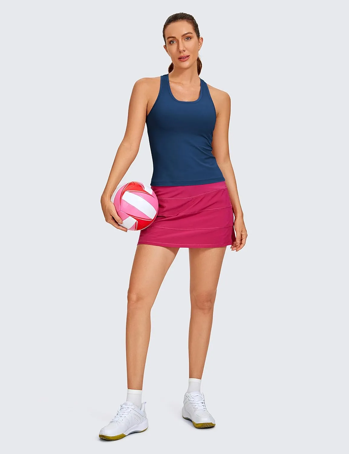 CRZ YOGA Butterluxe Racerback Workout Tank Tops for Women Tight Sleeveless Camisole Gym Athletic Yoga Shirts