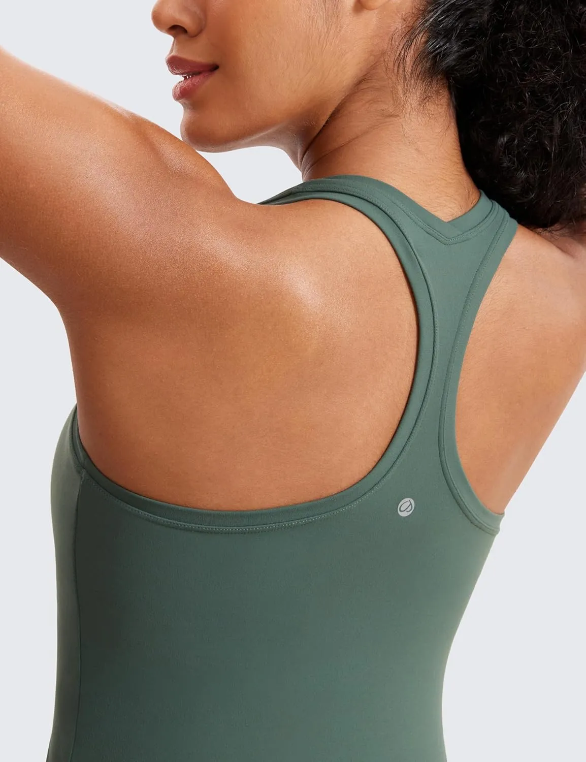 CRZ YOGA Butterluxe Racerback Workout Tank Tops for Women Tight Sleeveless Camisole Gym Athletic Yoga Shirts