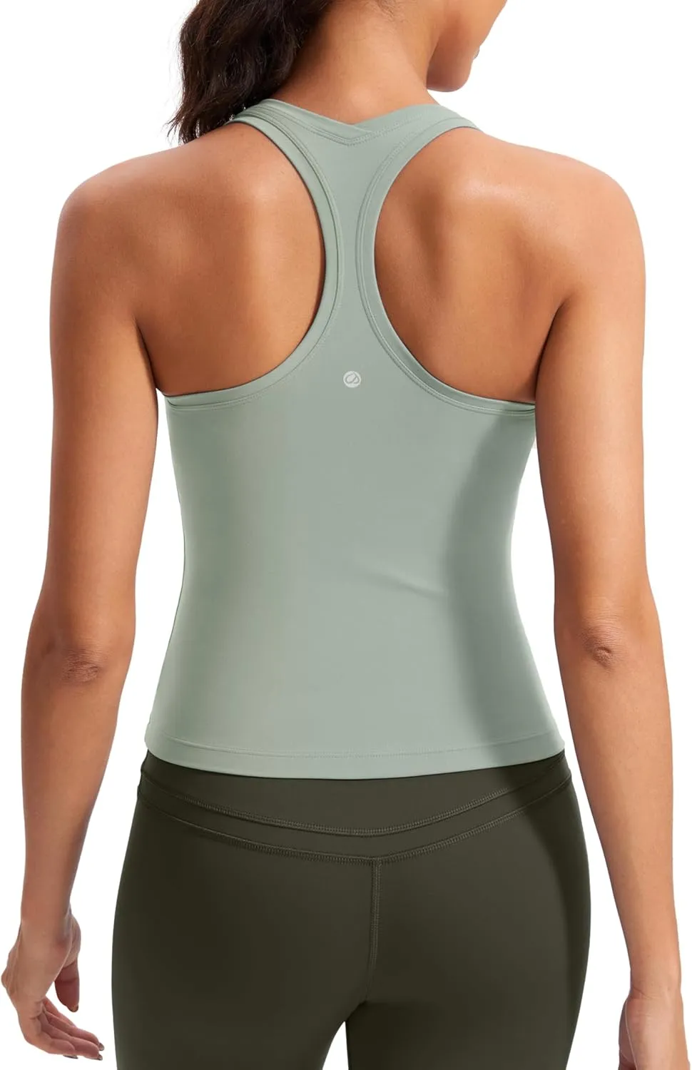 CRZ YOGA Butterluxe Racerback Workout Tank Tops for Women Tight Sleeveless Camisole Gym Athletic Yoga Shirts
