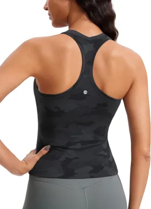 CRZ YOGA Butterluxe Racerback Workout Tank Tops for Women Tight Sleeveless Camisole Gym Athletic Yoga Shirts
