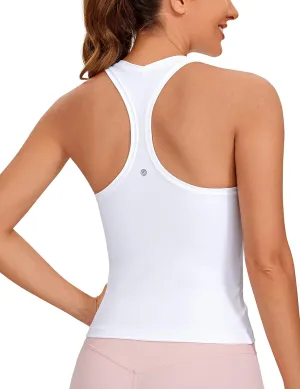 CRZ YOGA Butterluxe Racerback Workout Tank Tops for Women Tight Sleeveless Camisole Gym Athletic Yoga Shirts