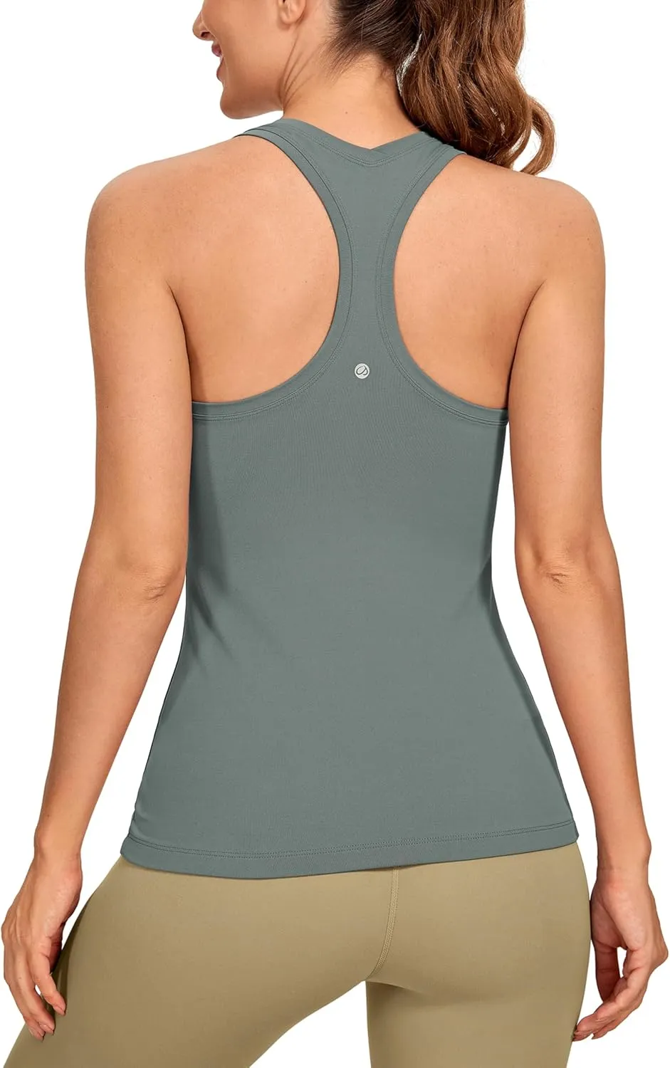 CRZ YOGA Women's Butterluxe Yoga Workout Tank Tops Racerback Sleeveless Camisole Athletic Gym Shirts