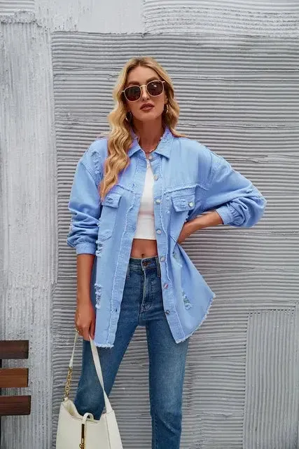 Distressed Washed Denim Jackets