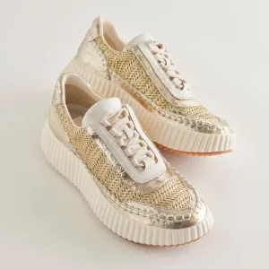 Dolen Sneakers - Gold Knit