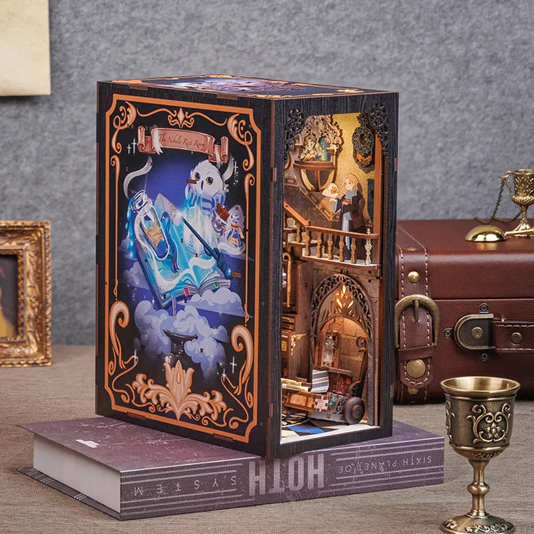 Dongpo Zhiyi Diy Wooden 3d Stereo Hand-assembled Book Stand Model Building Toy