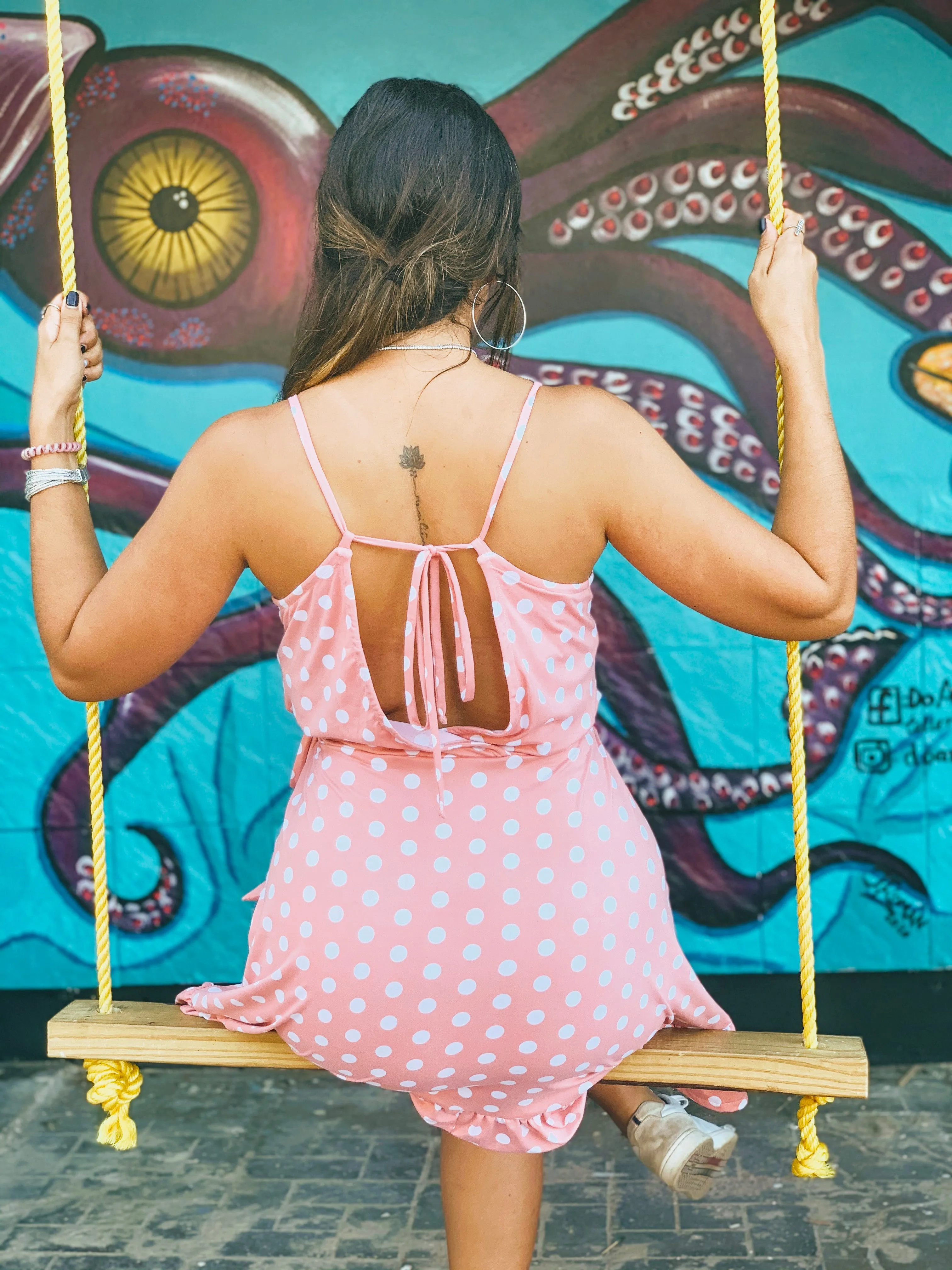 Dots Sleeveless Short Dress
