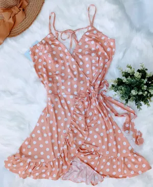 Dots Sleeveless Short Dress
