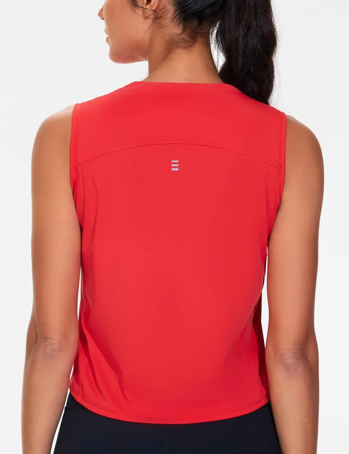 Dragon Fit Women Sleeveless Yoga Tops Workout Cool T-Shirt Running Short Tank Crop Tops