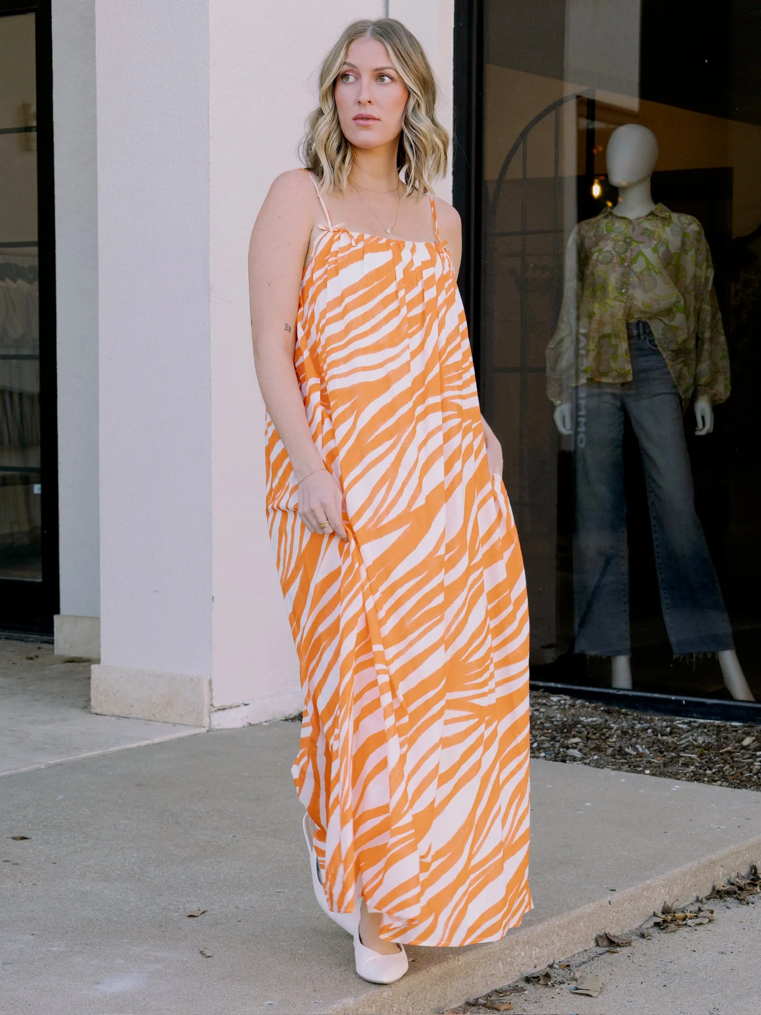 Du Paradis Viola Babydoll Maxi Dress