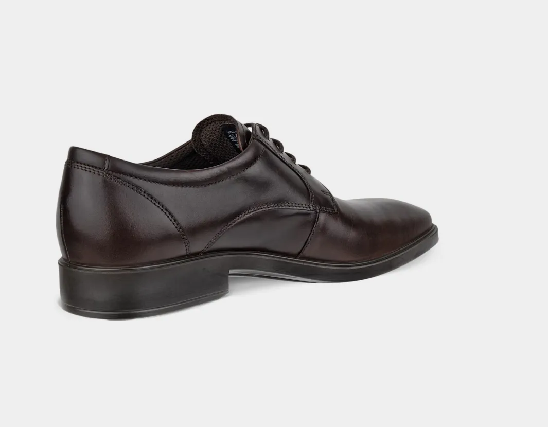 ECCO Men's Metropole Milan Plain Toe Dress Shoe Brown