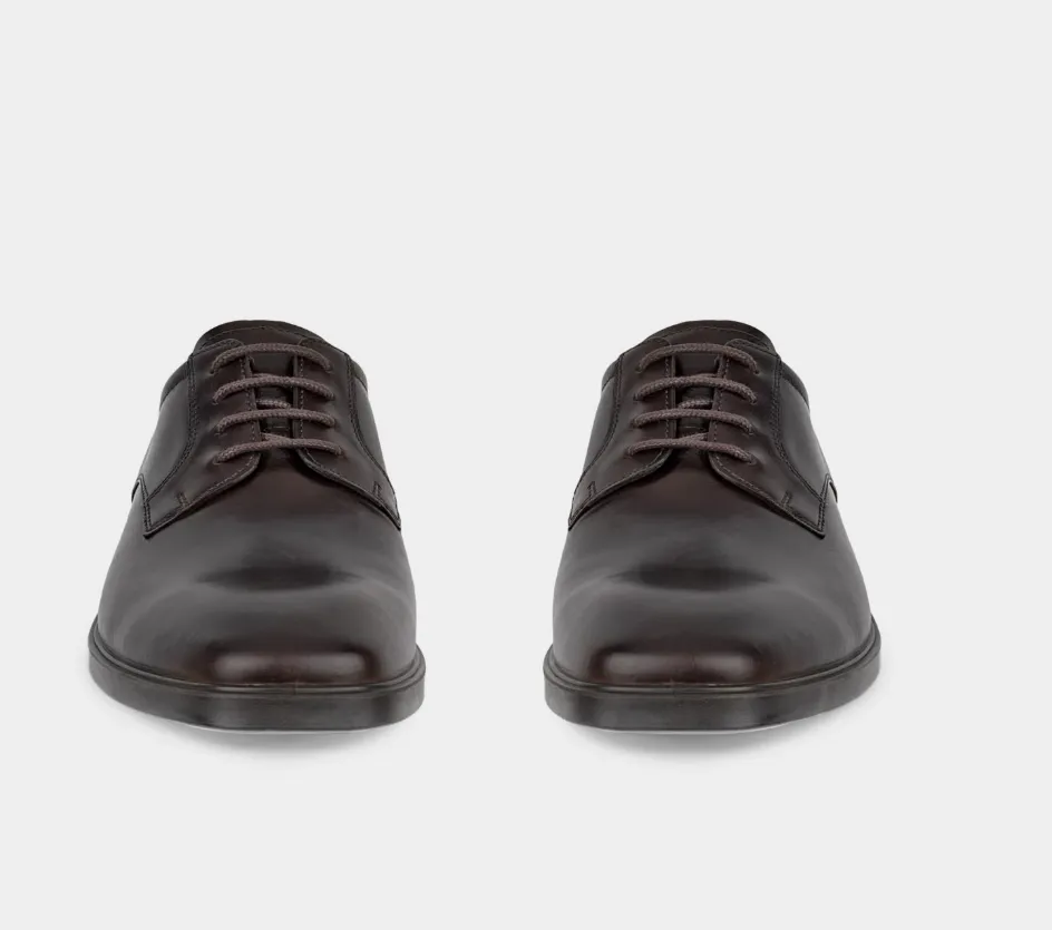 ECCO Men's Metropole Milan Plain Toe Dress Shoe Brown