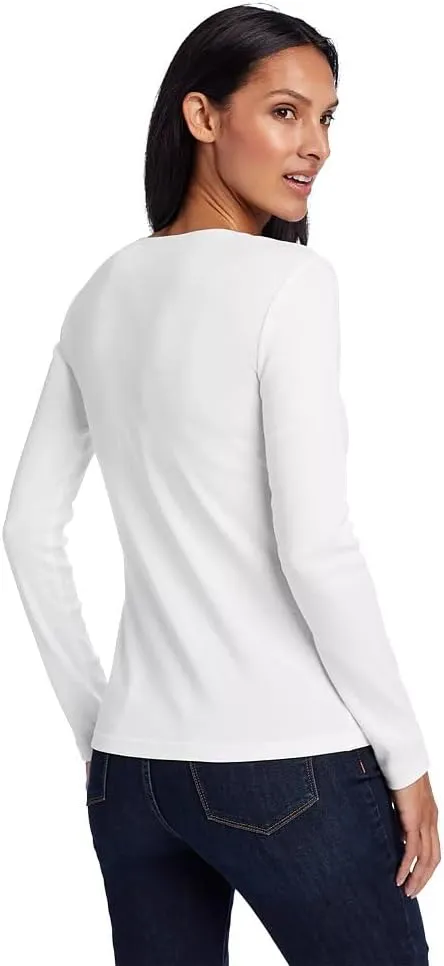 Eddie Bauer Women's Favorite Long-Sleeve Crewneck T-Shirt