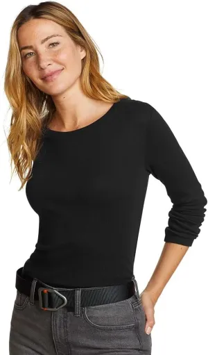 Eddie Bauer Women's Favorite Long-Sleeve Crewneck T-Shirt