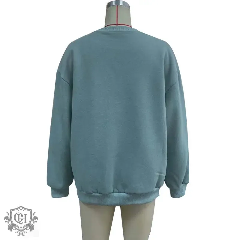 Embroidered Pullover Sweater