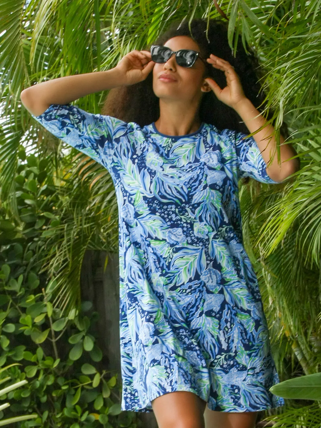 Ethyl Swing Dress Atlantis