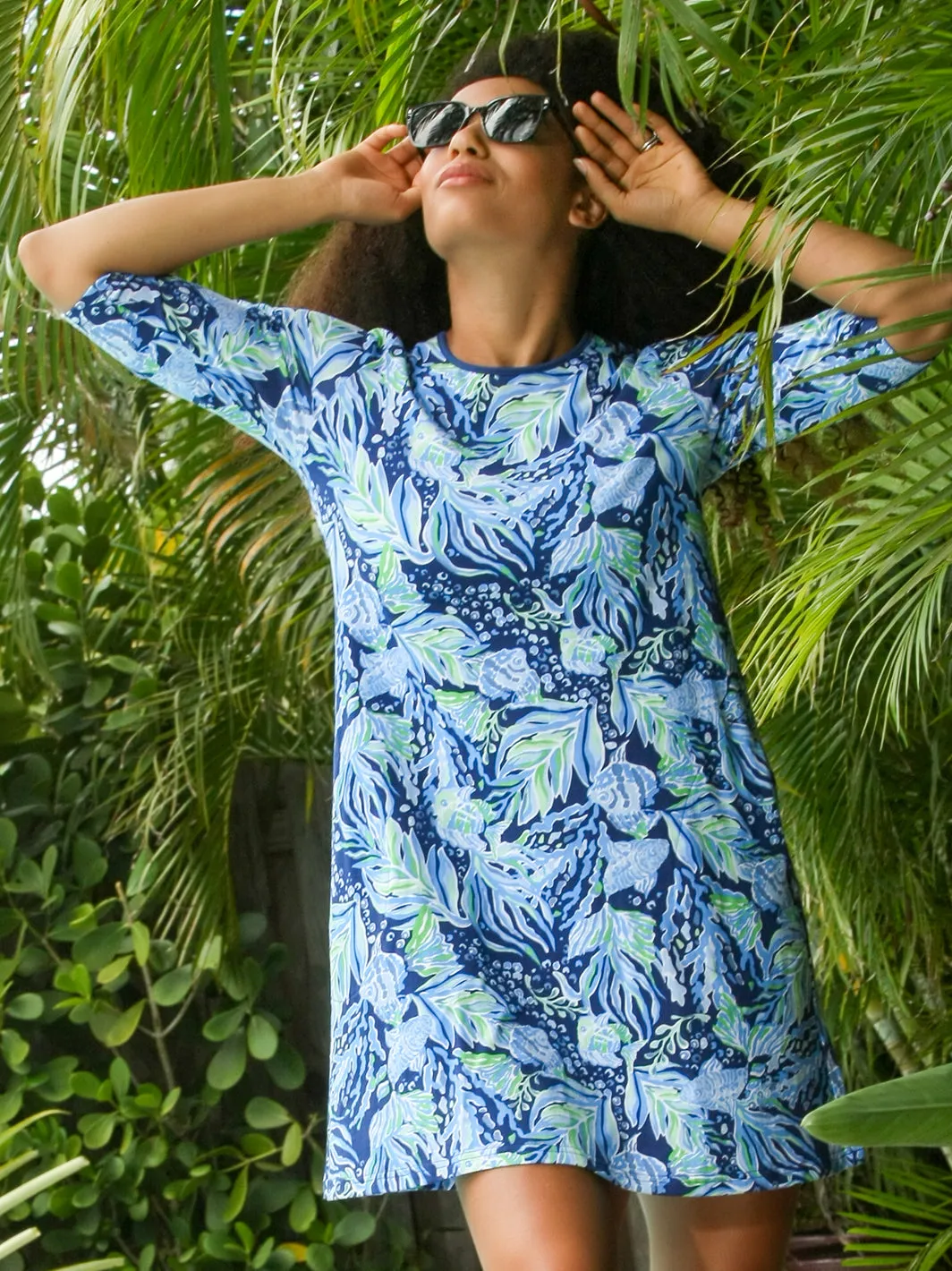 Ethyl Swing Dress Atlantis