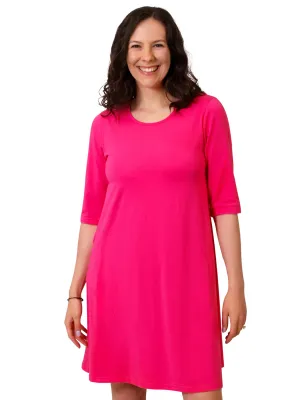 Ethyl Swing Dress Hot Pink