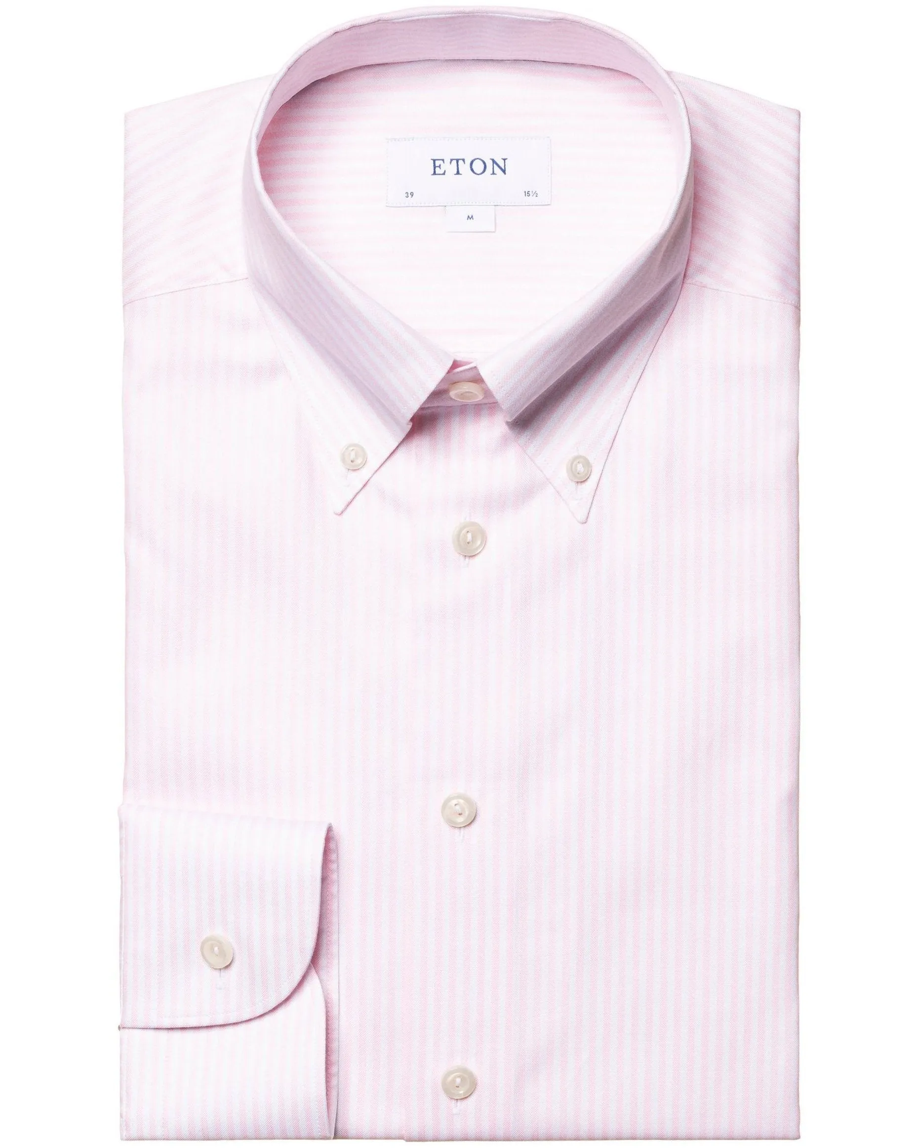 Eton Contemporary Fit  Bengal Striped Oxford Shirt - Pink (Organic)