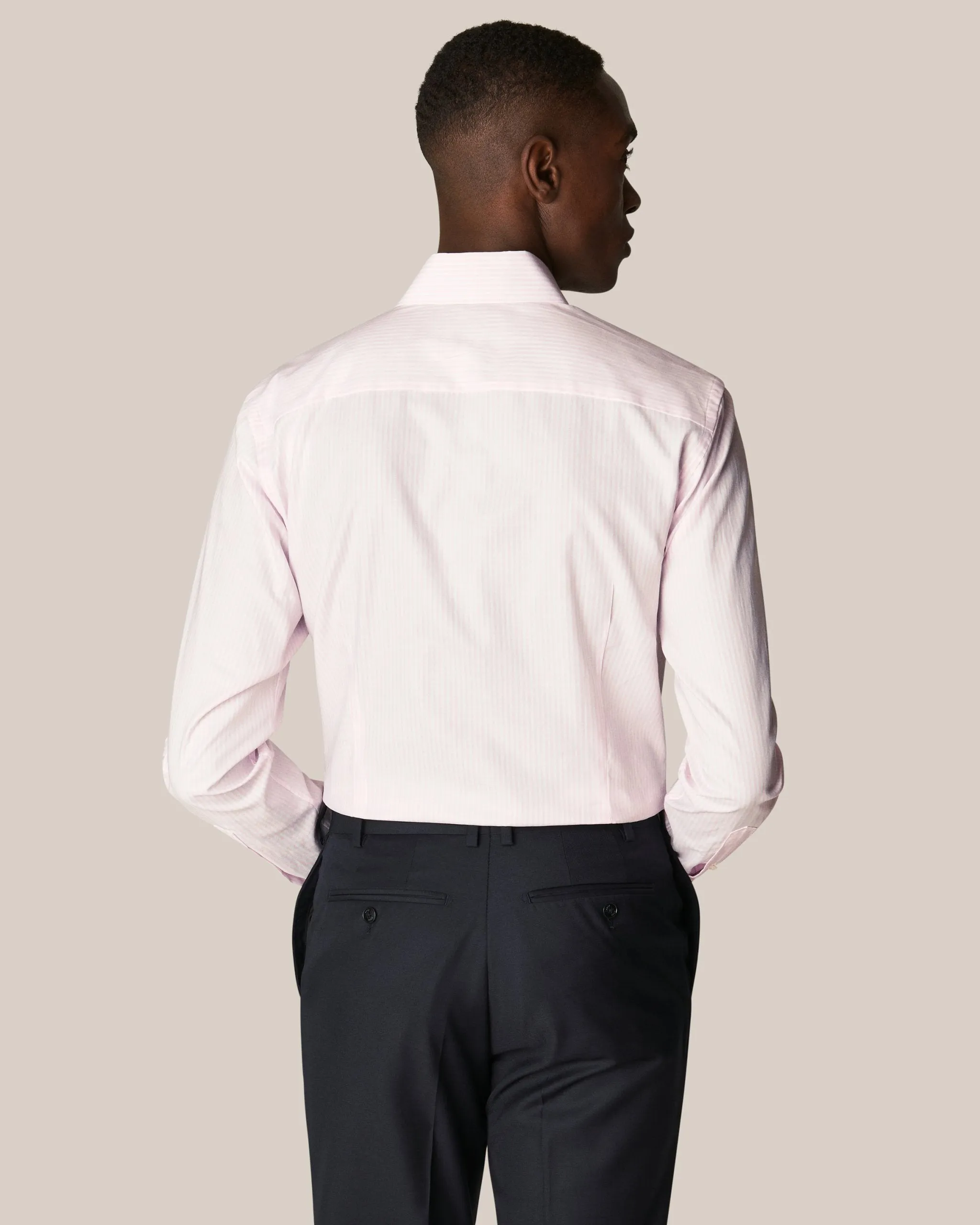 Eton Contemporary Fit  Bengal Striped Oxford Shirt - Pink (Organic)