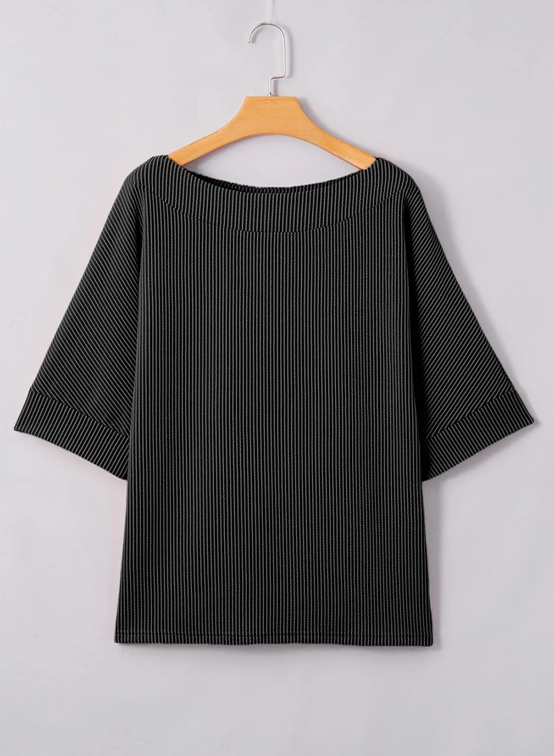 EVALESS Sexy Off The Shoulder Tops for Women 3/4 Length Sleeve Womens Tops Spring Summer 2025 Boat Neck One Shoulder Shirts