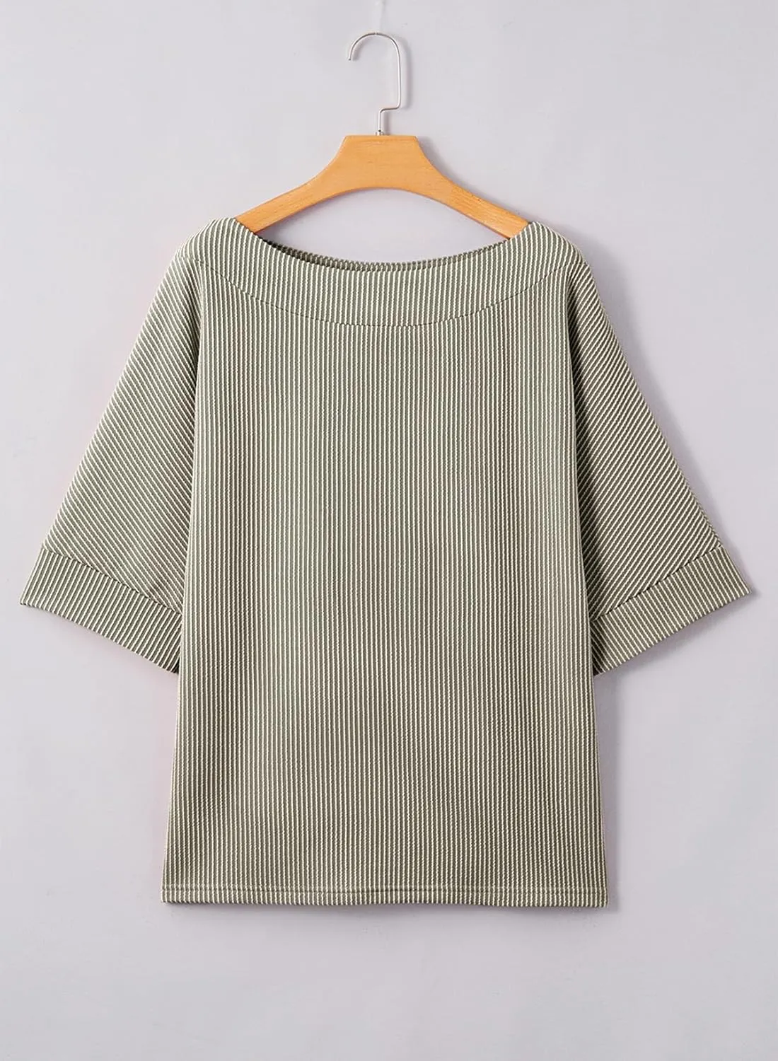EVALESS Sexy Off The Shoulder Tops for Women 3/4 Length Sleeve Womens Tops Spring Summer 2025 Boat Neck One Shoulder Shirts