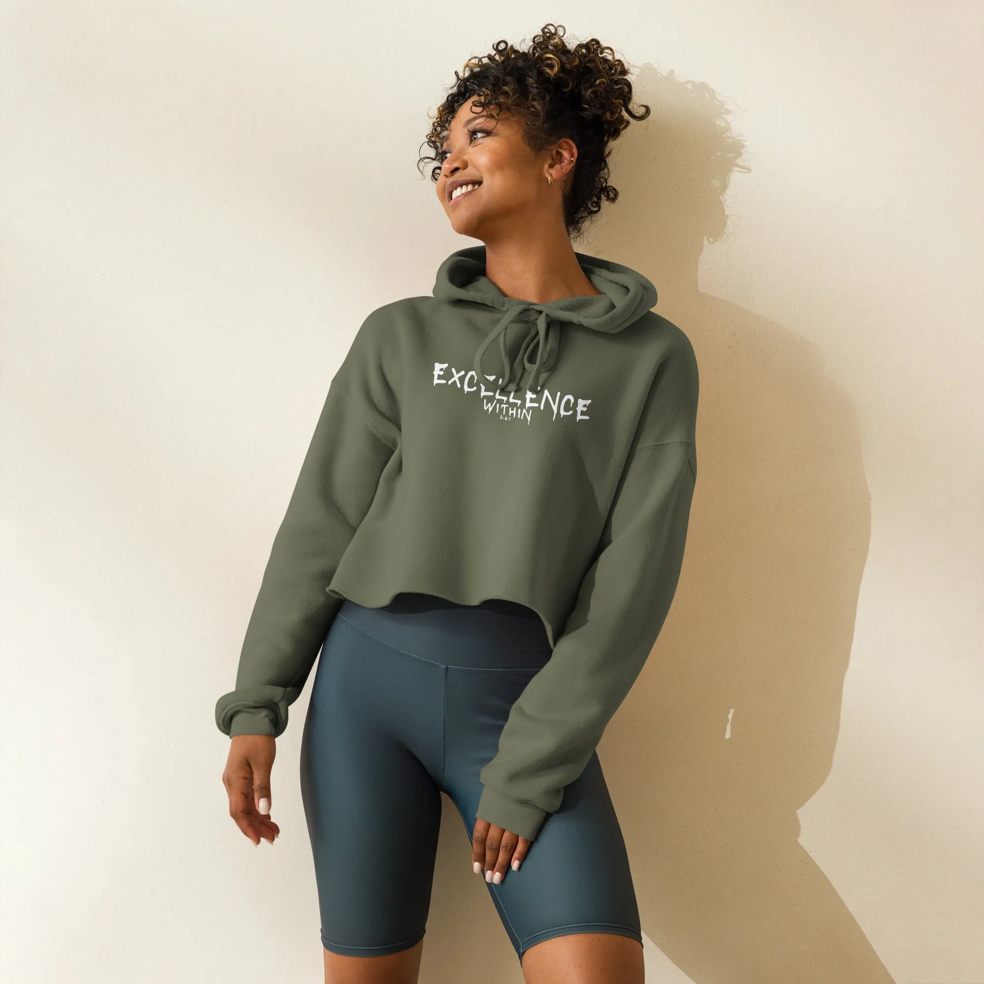 EXCELLENCE WITHIN: Crop Hoodie
