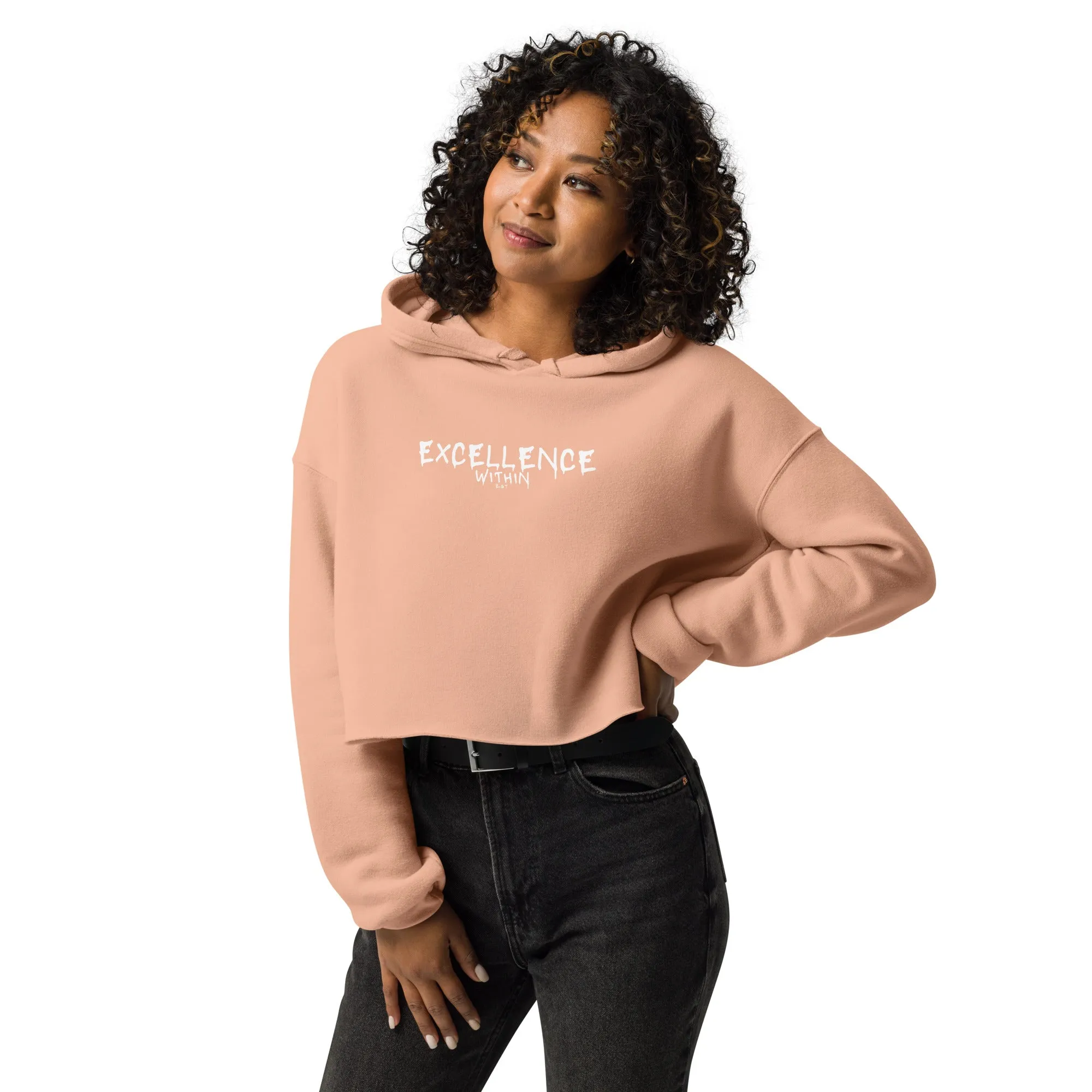 EXCELLENCE WITHIN: Crop Hoodie